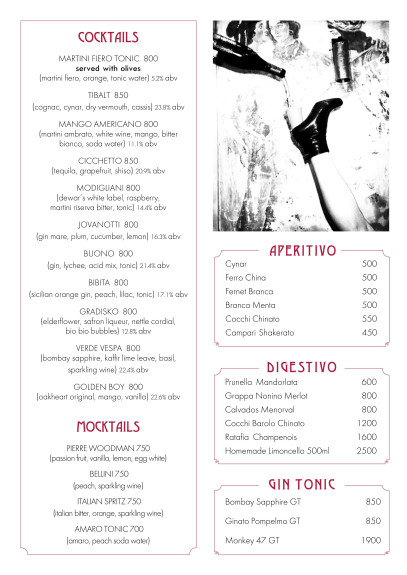 Salone Pasta & Bar, Ресторан, Меню - Санкт-Петербург - Tabler