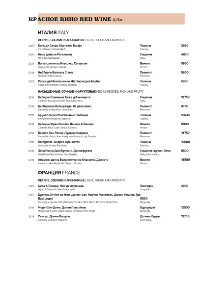 Ферма Бенуа, Ресторан, Меню - Санкт-Петербург - Tabler