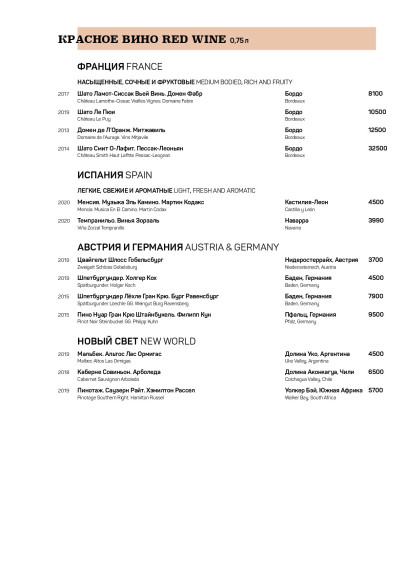 Ферма Бенуа, Ресторан, Меню - Санкт-Петербург - Tabler