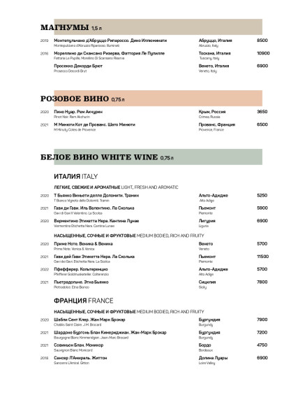 Ферма Бенуа, Ресторан, Меню - Санкт-Петербург - Tabler